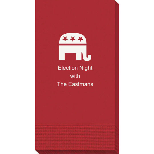 Patriotic Elephant Guest Towels